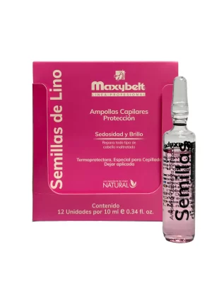 Flax Seed Vials 12 uds. Box 10 ml (0.34 oz Per Vial)